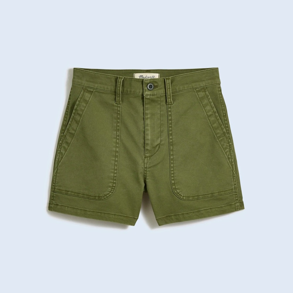 Madewell Green Shorts Relaxed Fit - The Perfect Vintage Fatigue Short